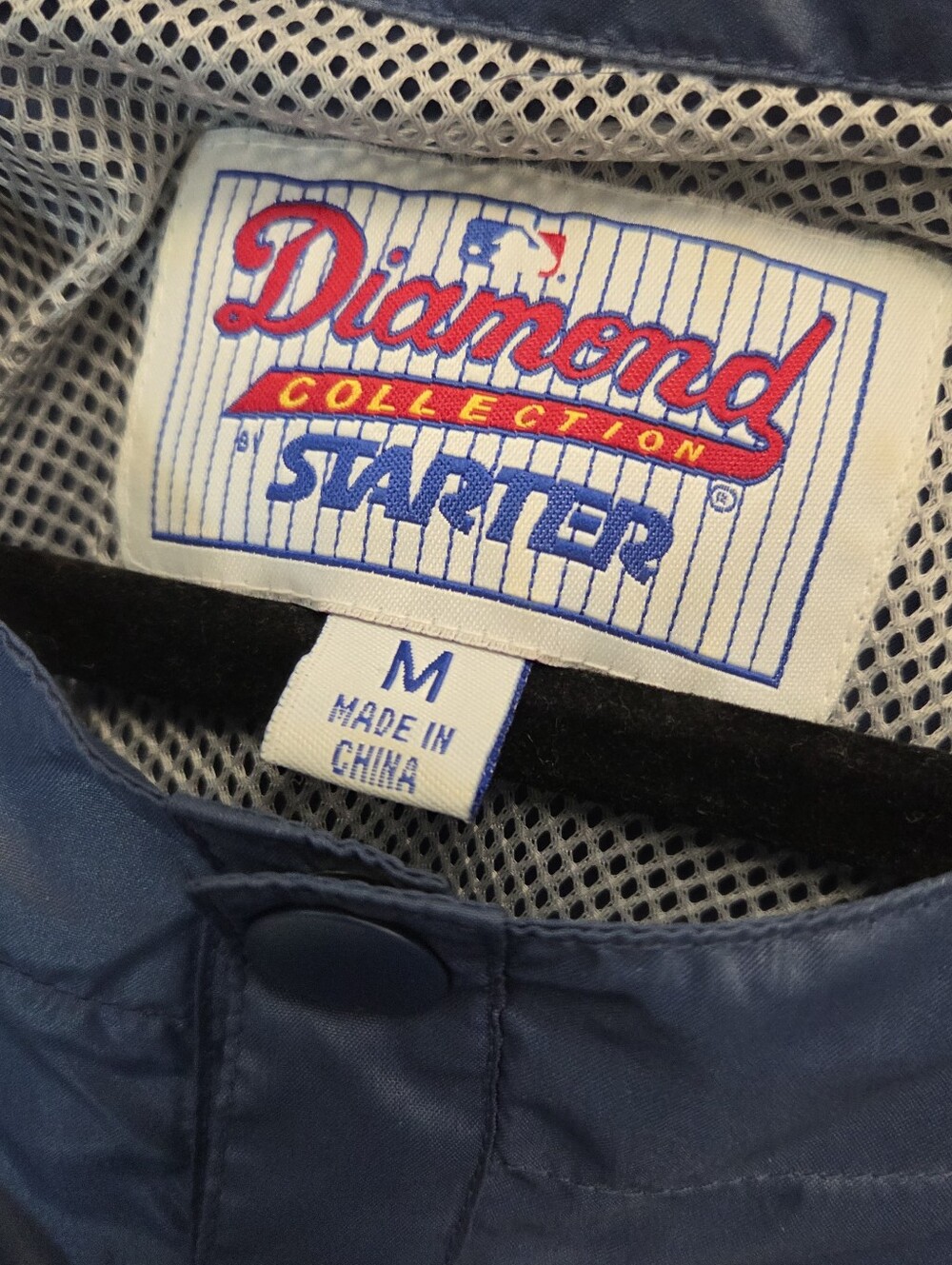 VTG Starter Cleveland Indians Wahoo Starter Warm-Up Batting Blue Jacket Medium - Picture 4 of 5